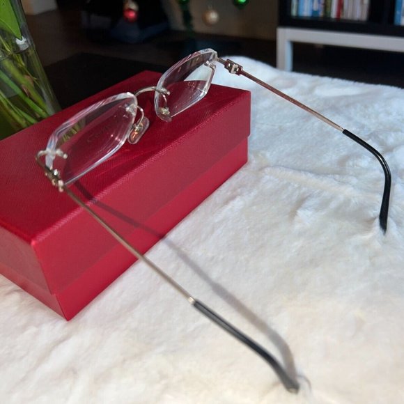 Cartier Glasses (Authenic Mens Eyewear) 18k Gold CT00690-002 B65C58LK - Picture 3 of 7